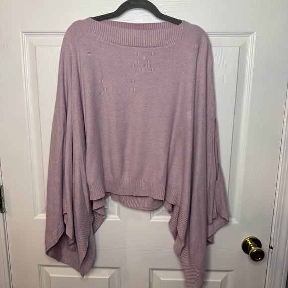 Lululemon Athletica Women’s Foward Flow Pink Poncho Woven Silk Cape ONE SIZE GUC - Picture 2 of 7